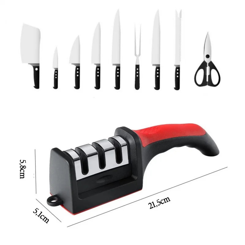 Professional Stainless Steel Knives Sharpster With 3 Professional Sharppers 21.5*5.8*5.1 CM